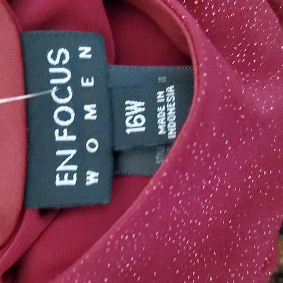 SZ. 16 EN FOCUS WOMEN'S GLITTER DRESS - Picture 6 of 6